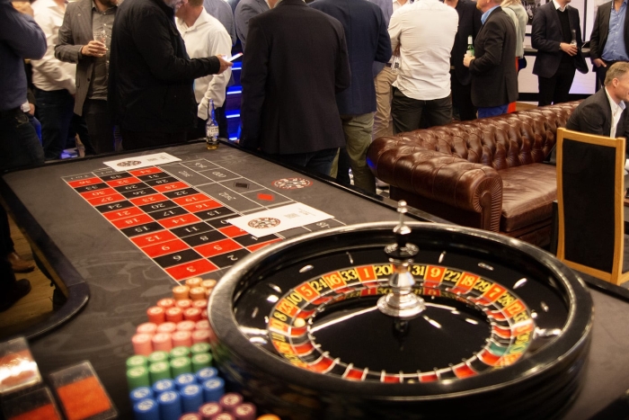 Eventer for poker og casino, med roulette, black jack og poker