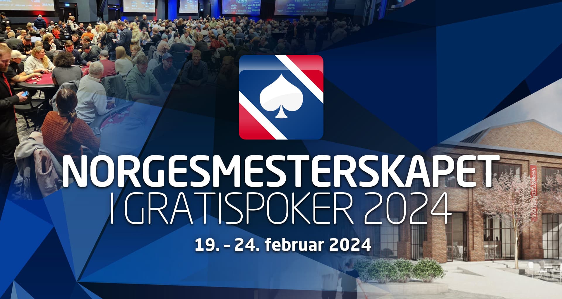 Freeroll-NM 2024 spilles 19. – 24. februar 2024 på utestedet CARLS på Carl Berner i Oslo.