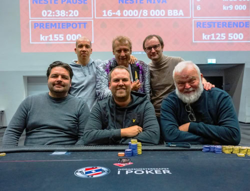 Resultatliste og premieutbetaling Big Bet Mix i poker-NM 2024 på Gardermoen